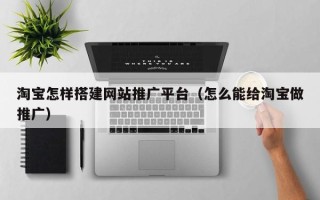 长春淘宝怎样搭建网站推广平台（怎么能给淘宝做推广）